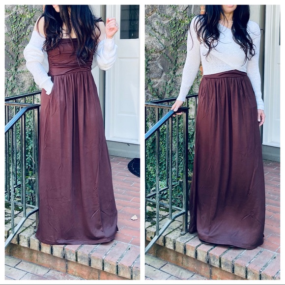 Best selling maxi Tube dress with side pockets - Picture 2 of 6